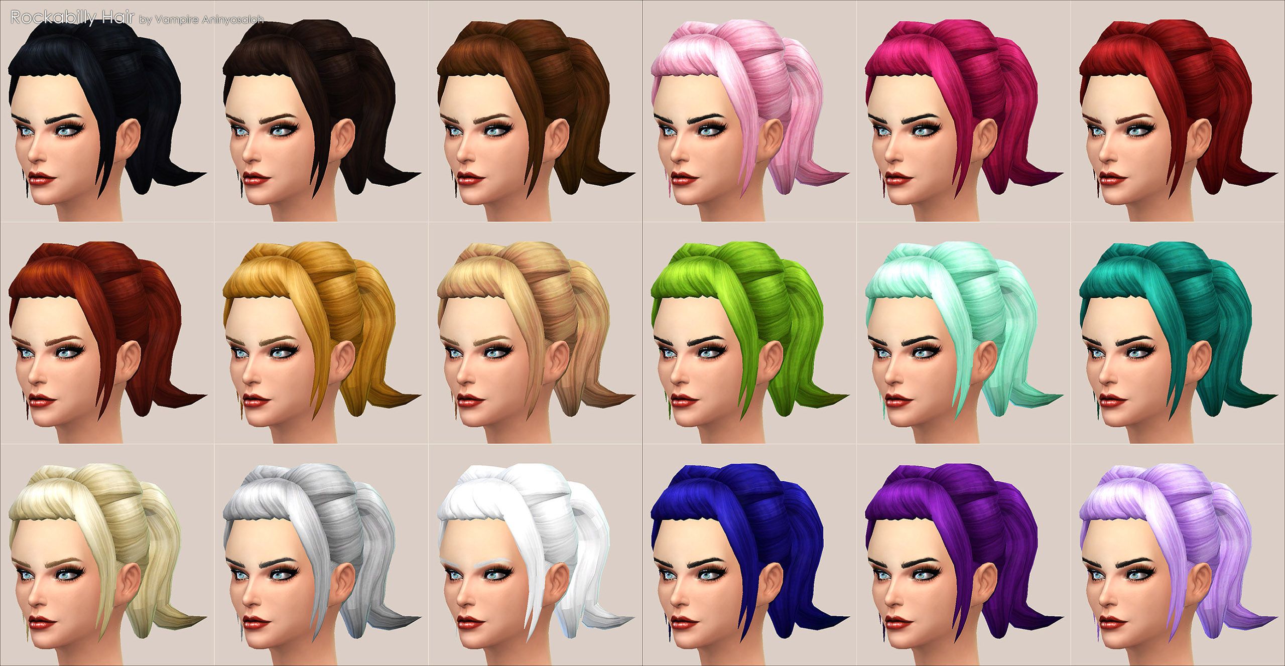 sims 2 custom hair color